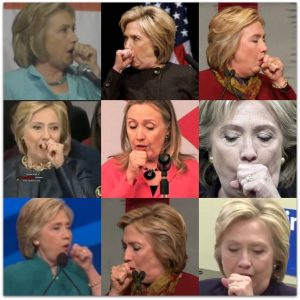 hillary coughing montage